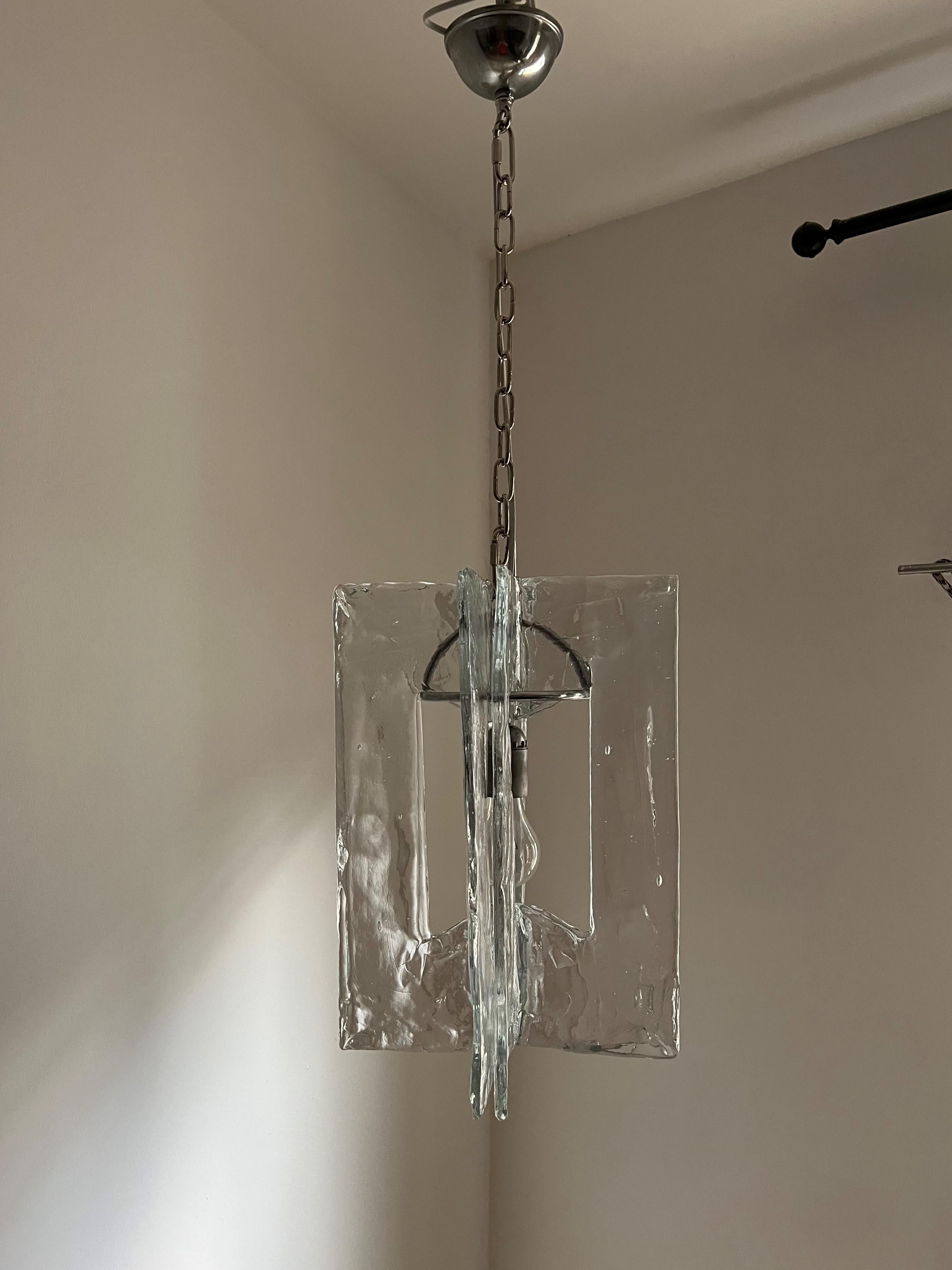 Mid-Century Modern Chandelier by Mazzega in Murano Glass, circa 1970 For Sale 2