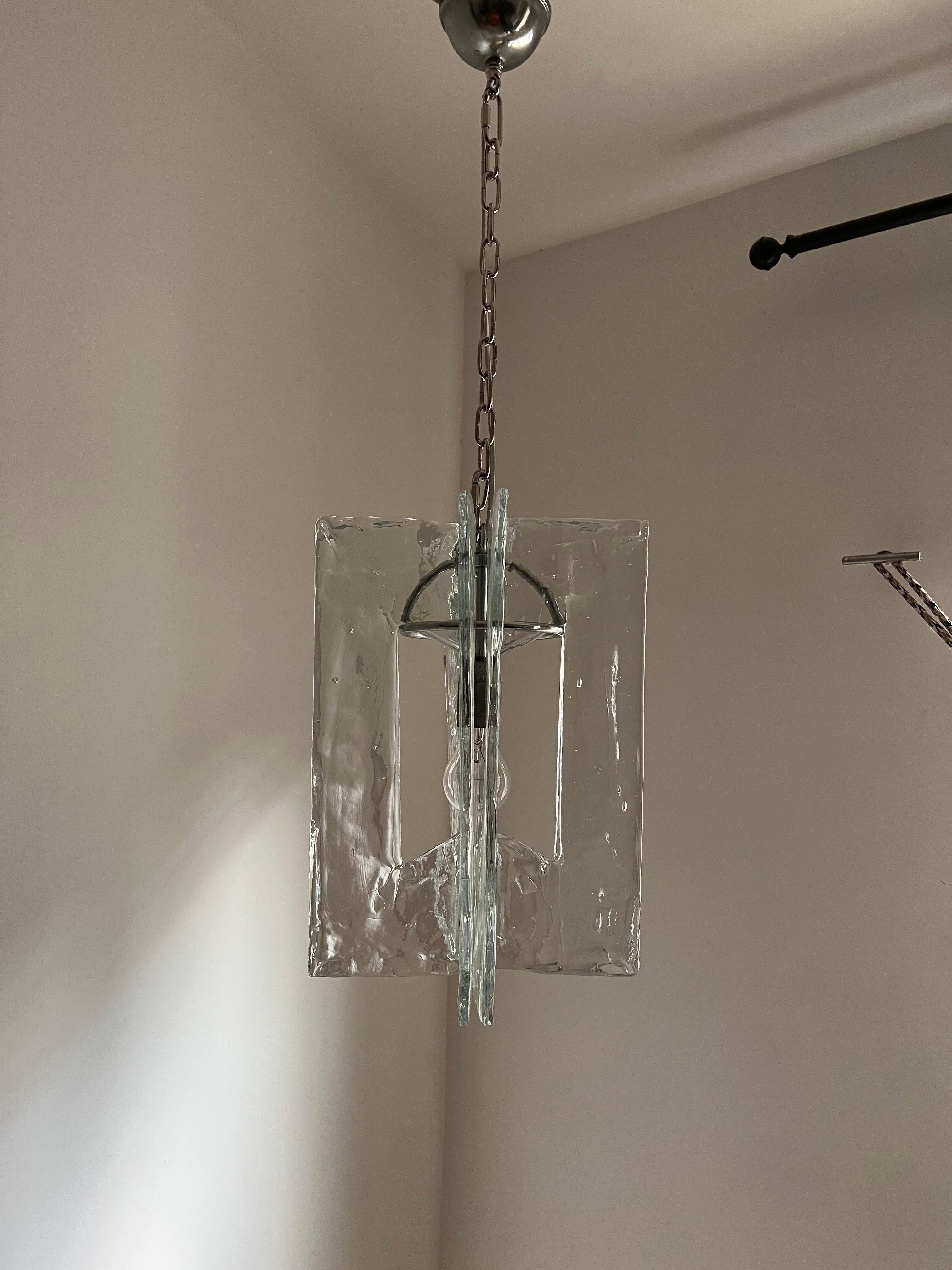Mid-Century Modern Chandelier by Mazzega in Murano Glass, circa 1970 For Sale 3