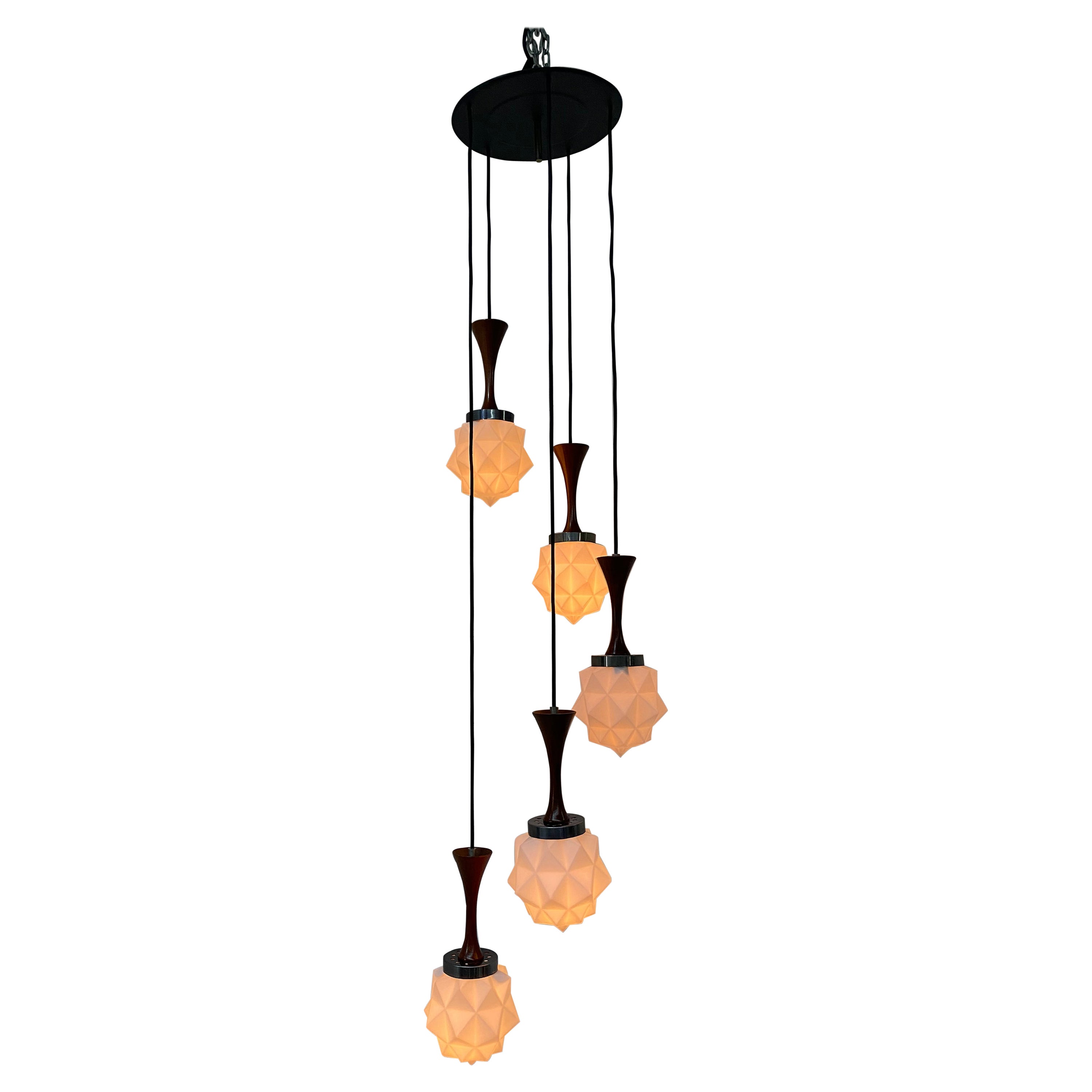 Lampadario moderno di metà secolo di Reggiani, Italia, 1965 ca.
