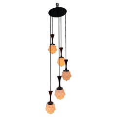 Lustre moderne du milieu du siècle dernier de Reggiani, Italie, vers 1965