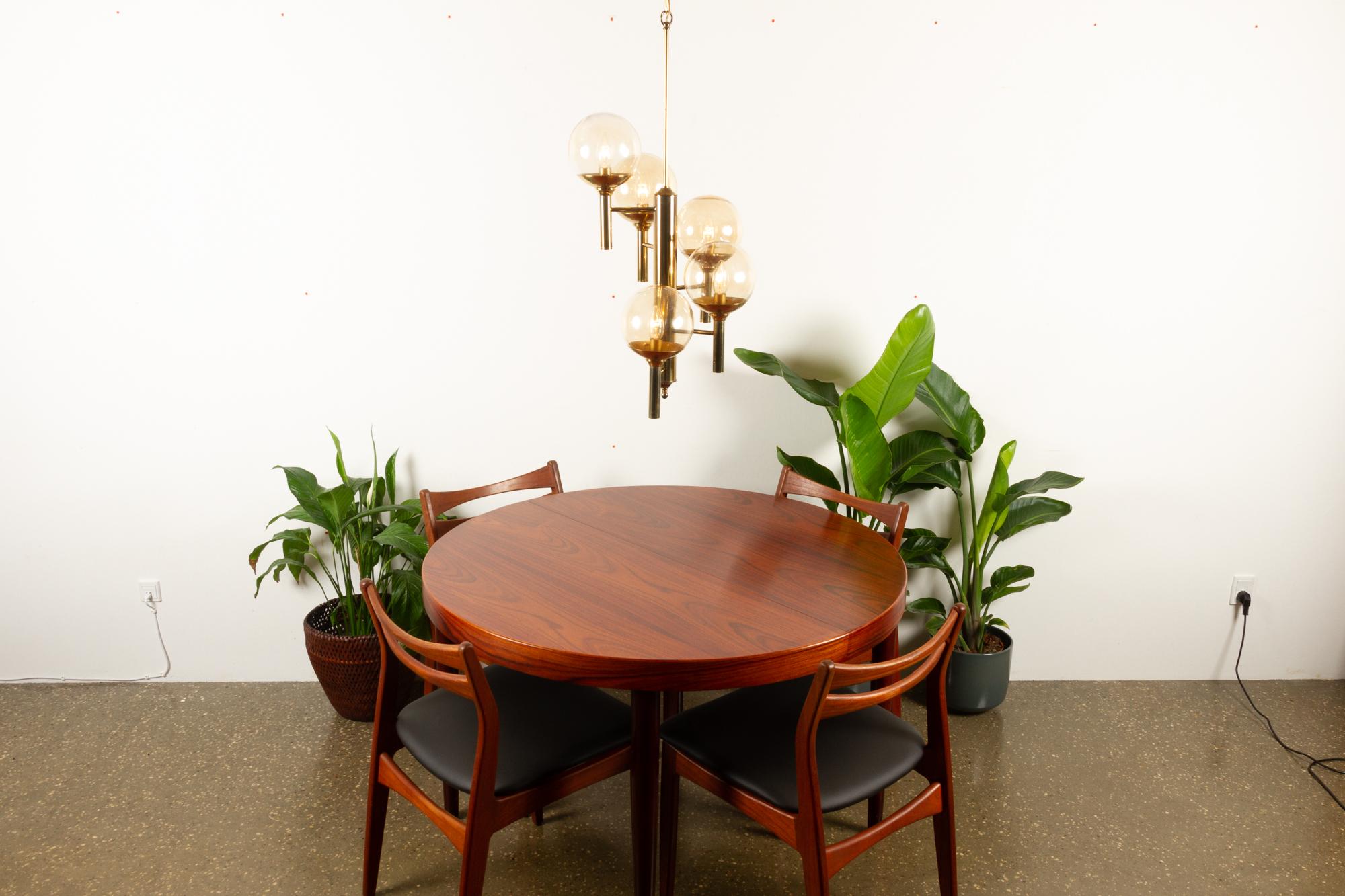 Mid-Century Modern Chandelier by Svend Mejlstrøm for Mejlstrøm Belysning, 1960s 8
