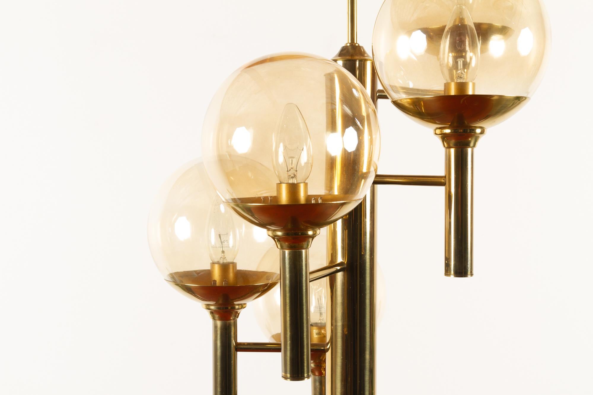 Mid-Century Modern Chandelier by Svend Mejlstrøm for Mejlstrøm Belysning, 1960s 1