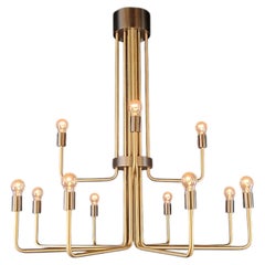 Mid Century Modern Kronleuchter Handmade Messing Minimalist Sputnik Style