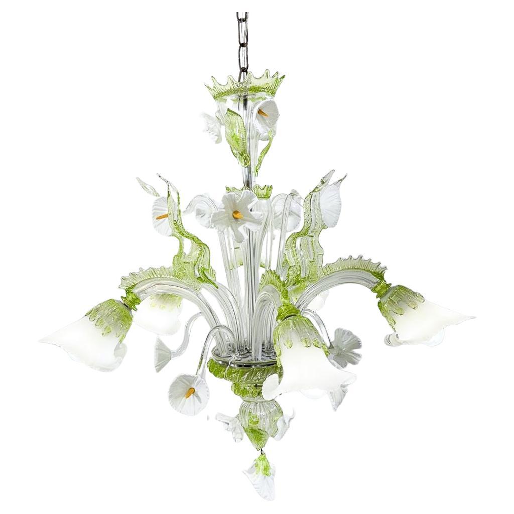 Mid-Century Modern Kronleuchter, Italien, Murano Glas, 1950er Jahre