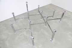 Mid-Century Modern Chandelier / Light Fixtures by Kinkeldey 1960s Chrome