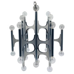 Mid Century Modern Chandelier Light Lamp by Gaetano Sciolari for Lightolier
