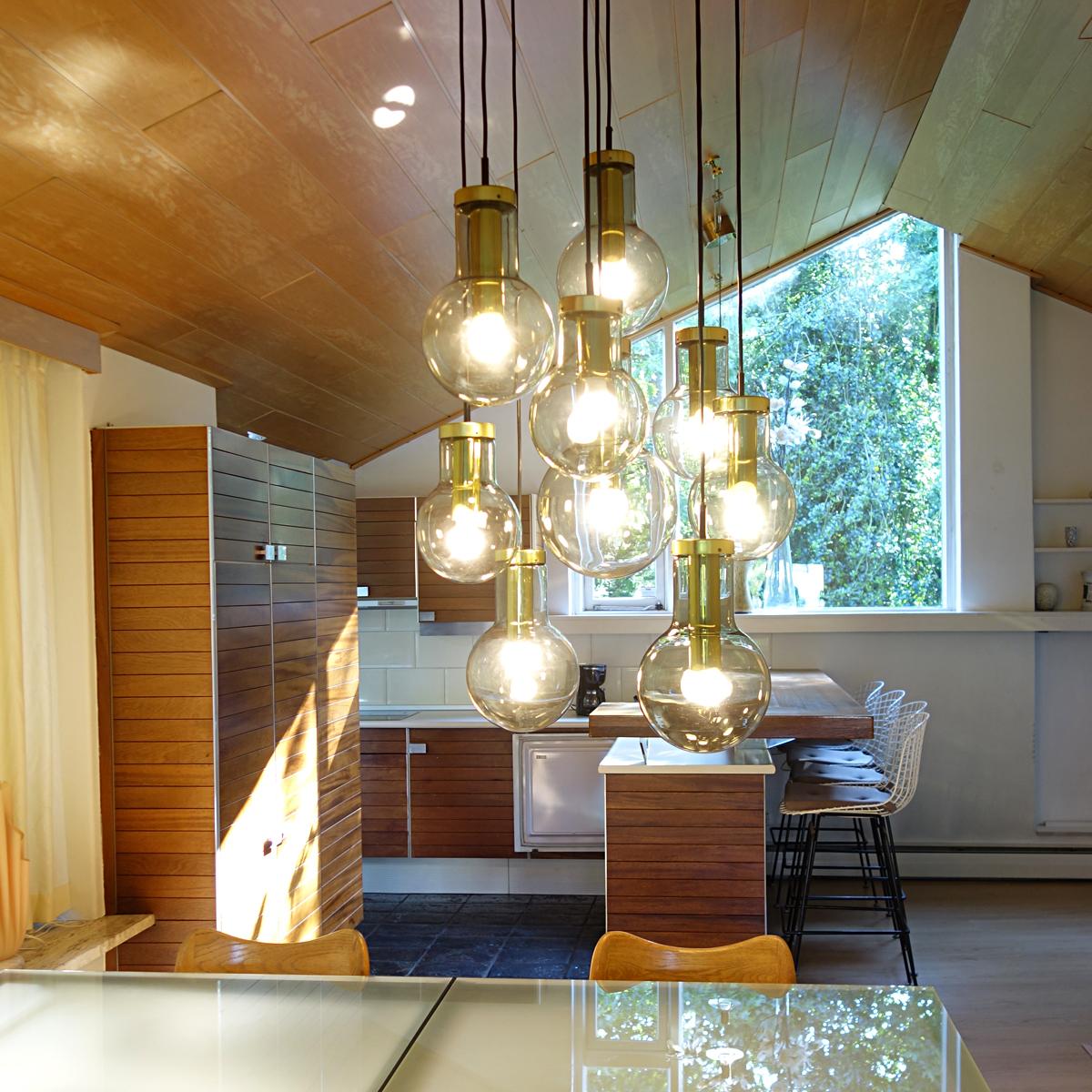 Olandese Lampadario o pendente moderno di metà secolo 