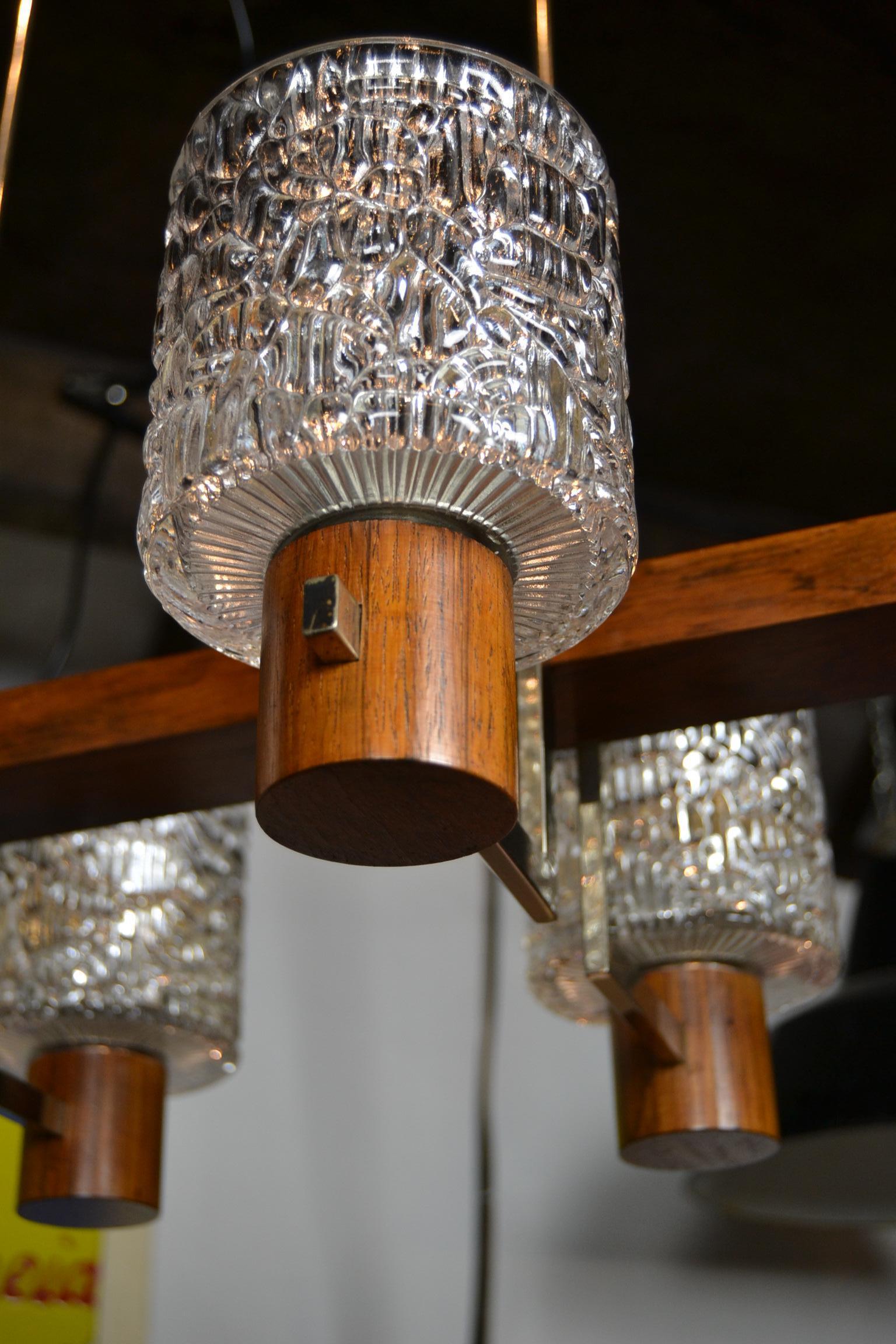 chrome modern chandelier