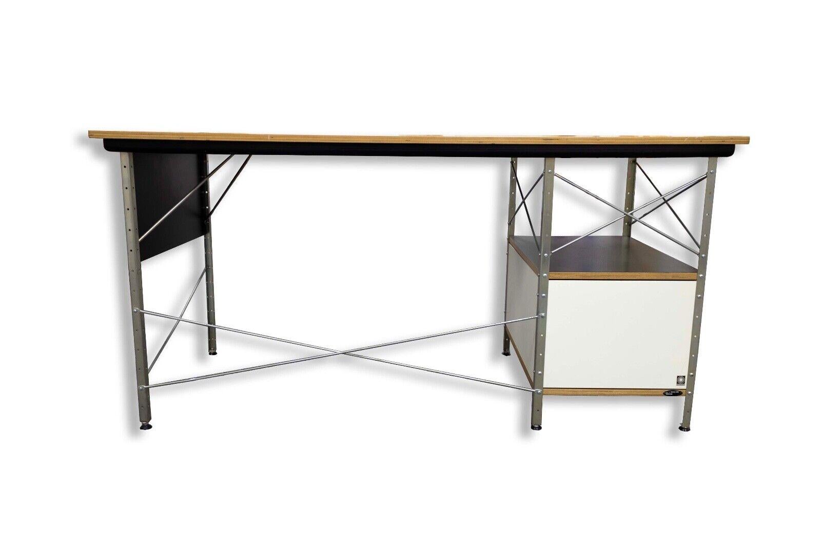 The Charles and Ray Eames desk is a quintessential example of mid-century modern design, representing the creative brilliance of this renowned design duo. Characterized by its clean lines and minimalist aesthetic, this desk effortlessly combines