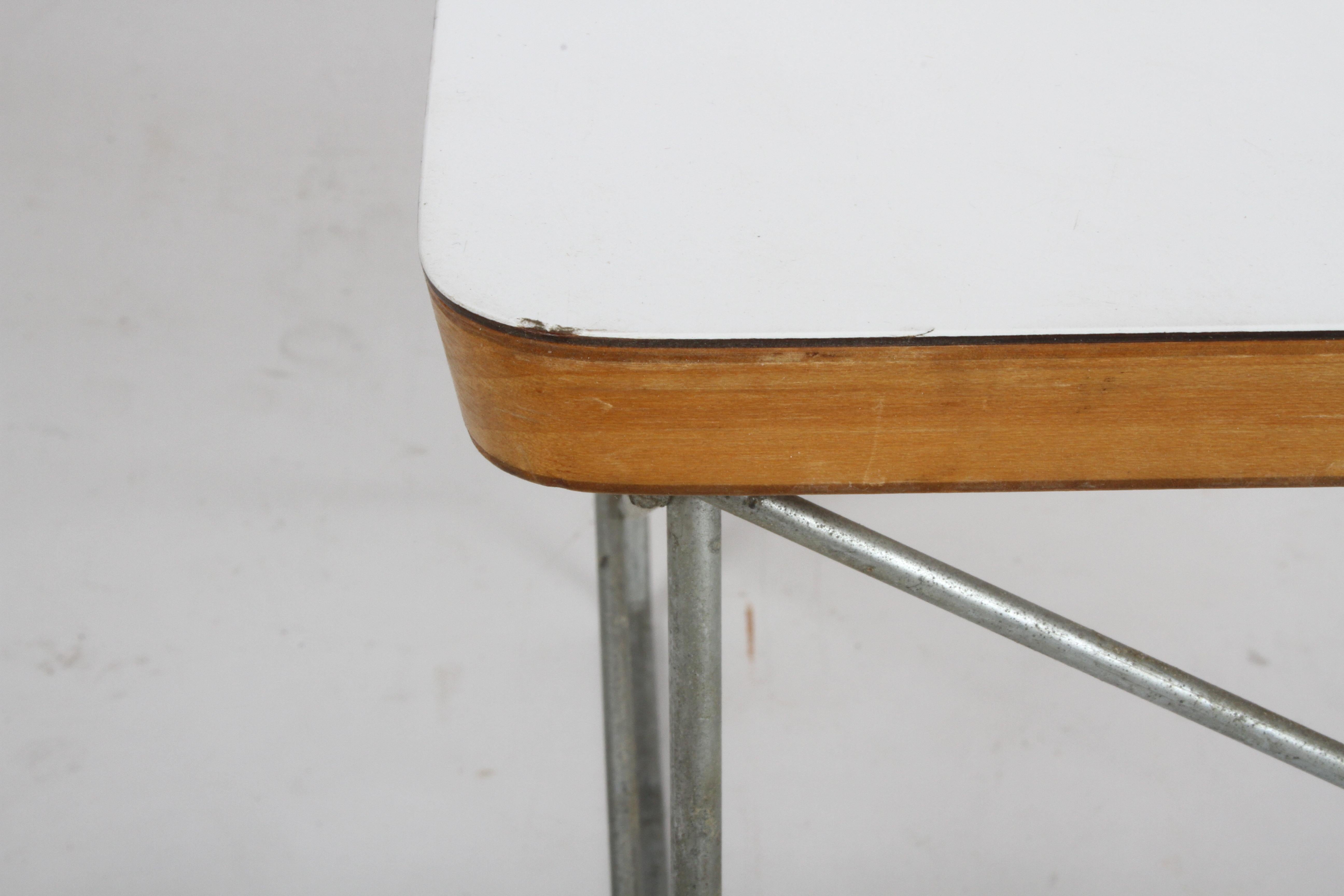 Mid-Century Modern Charles Eames for Herman Miller White Top LTR Tables 5