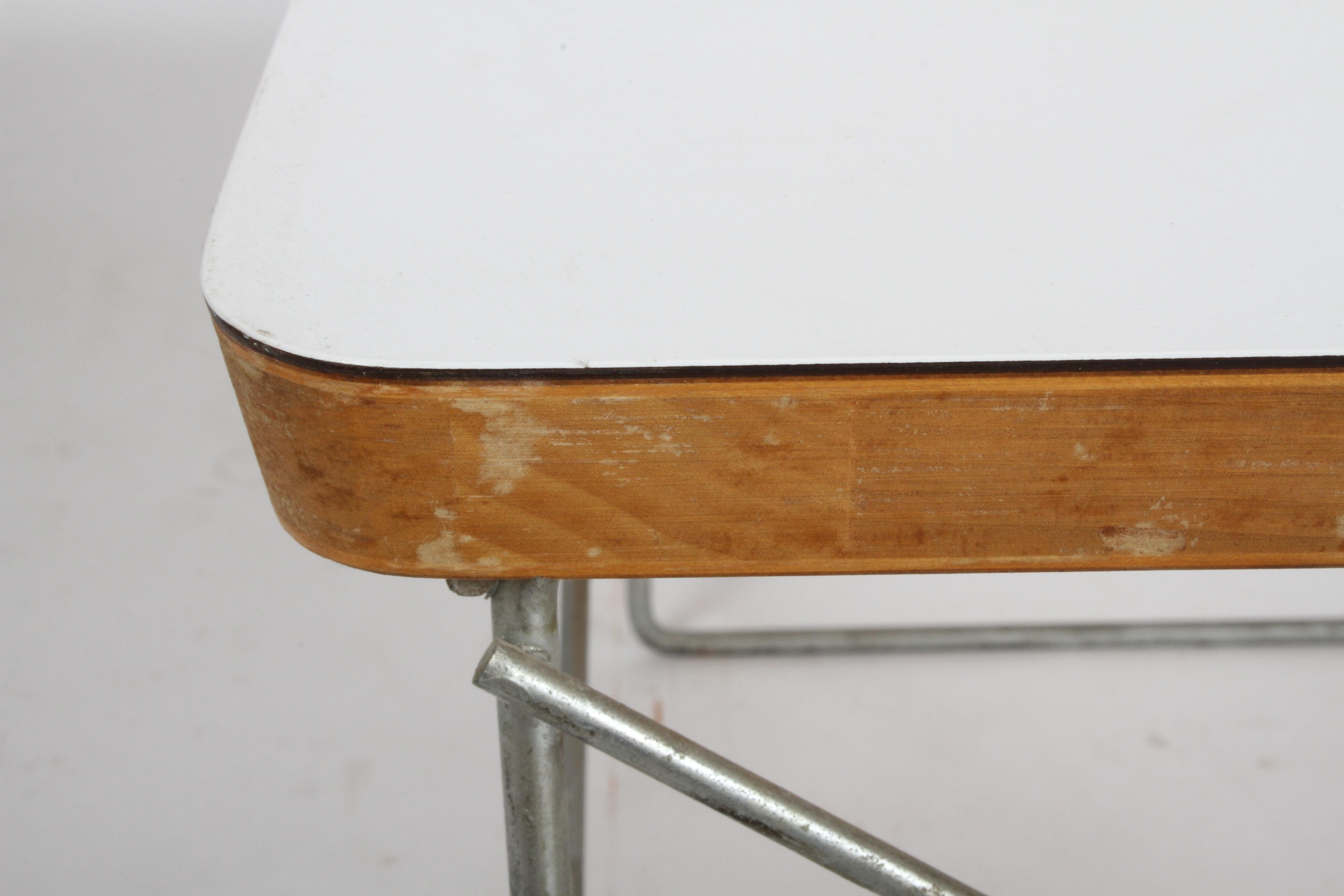 Mid-Century Modern Charles Eames for Herman Miller White Top LTR Tables 11