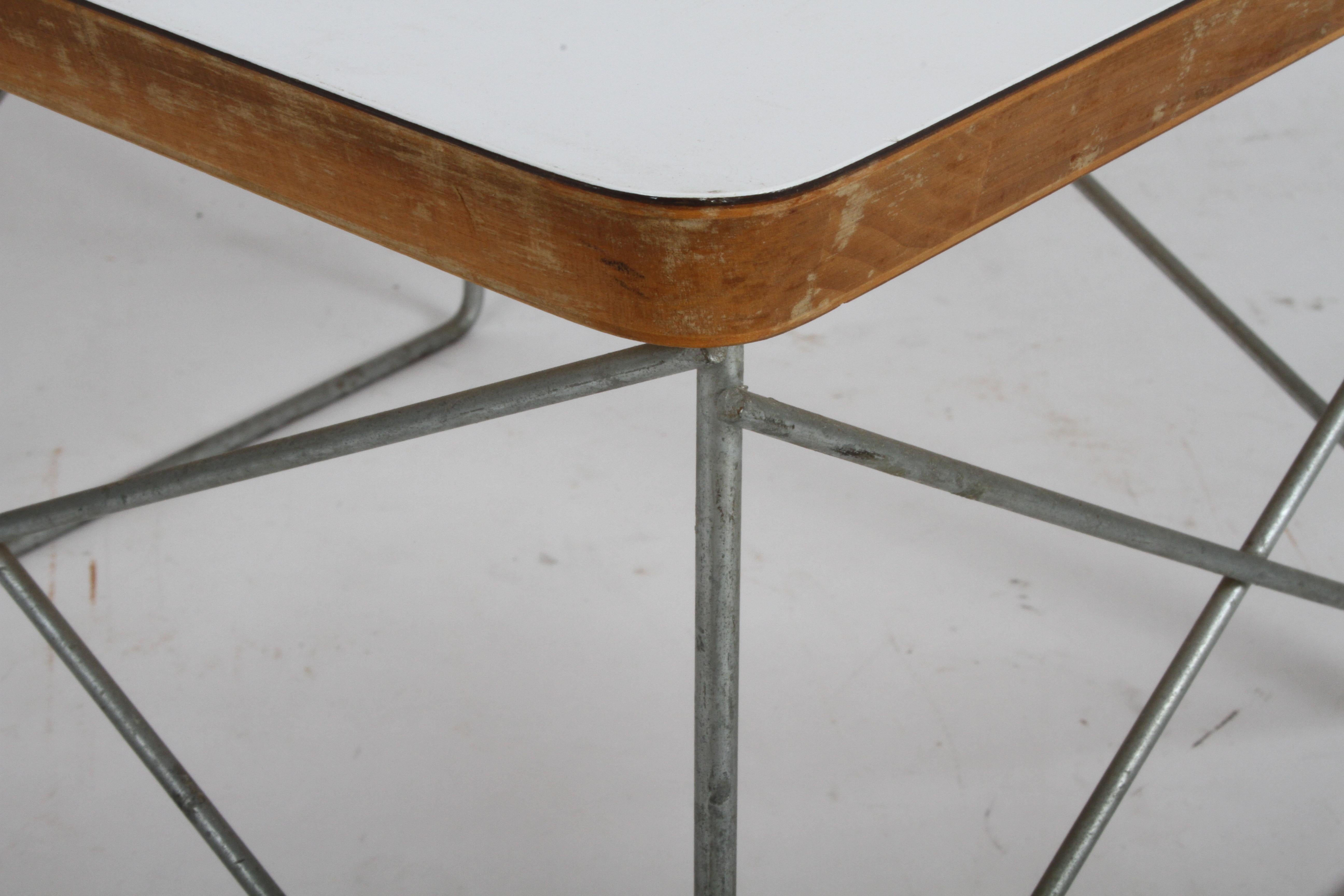 Mid-Century Modern Charles Eames for Herman Miller White Top LTR Tables 12