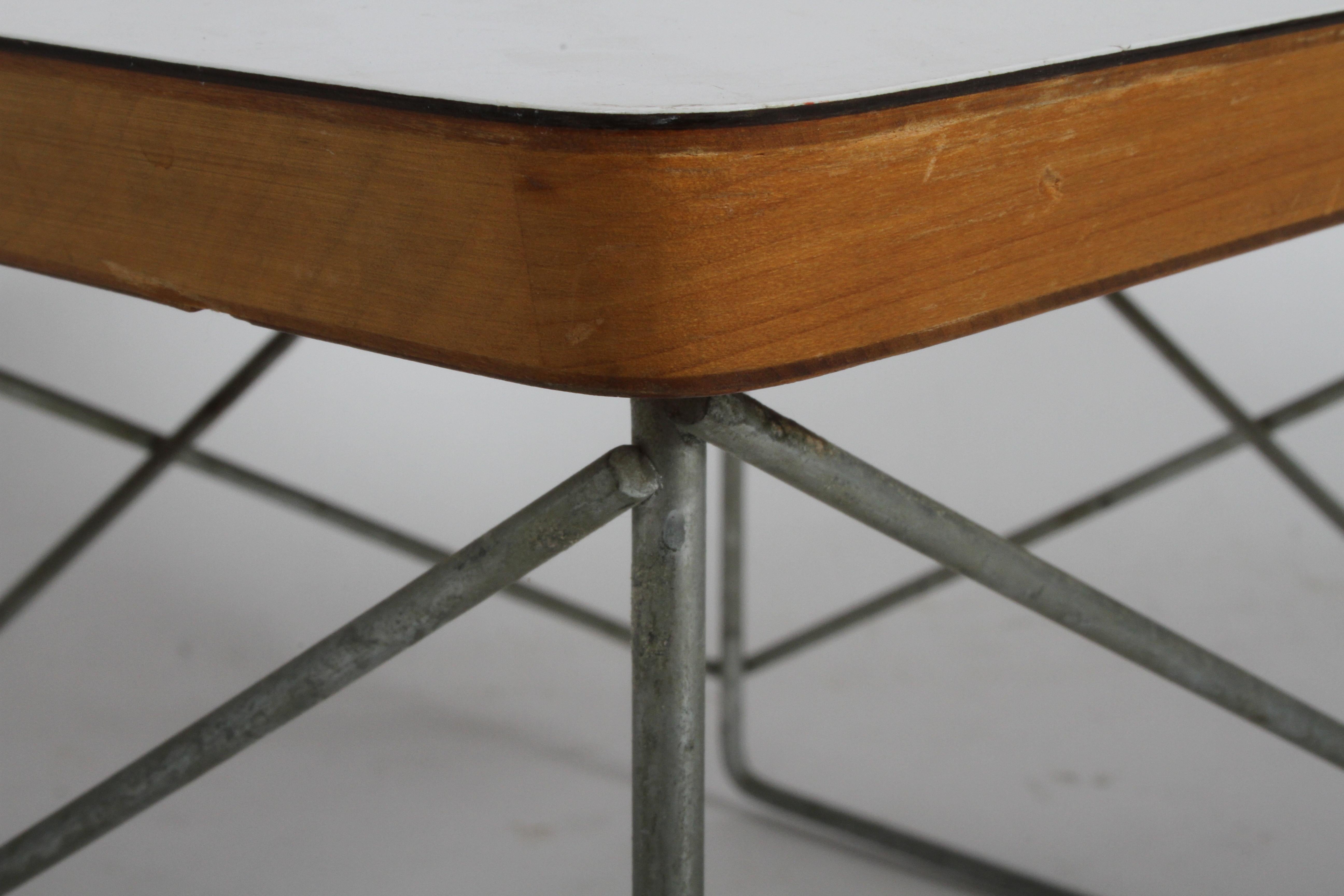 American Mid-Century Modern Charles Eames for Herman Miller White Top LTR Tables