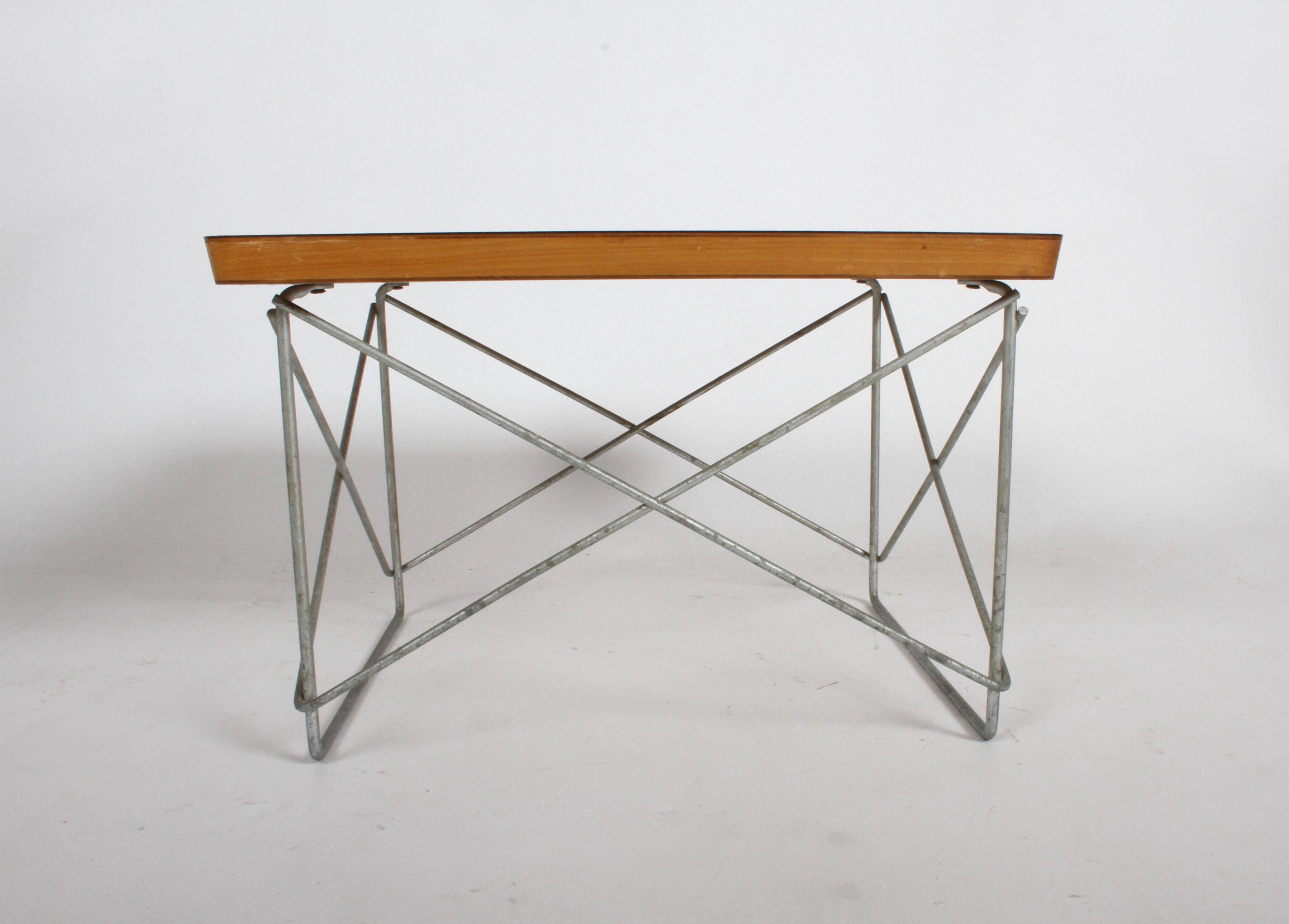 Steel Mid-Century Modern Charles Eames for Herman Miller White Top LTR Tables