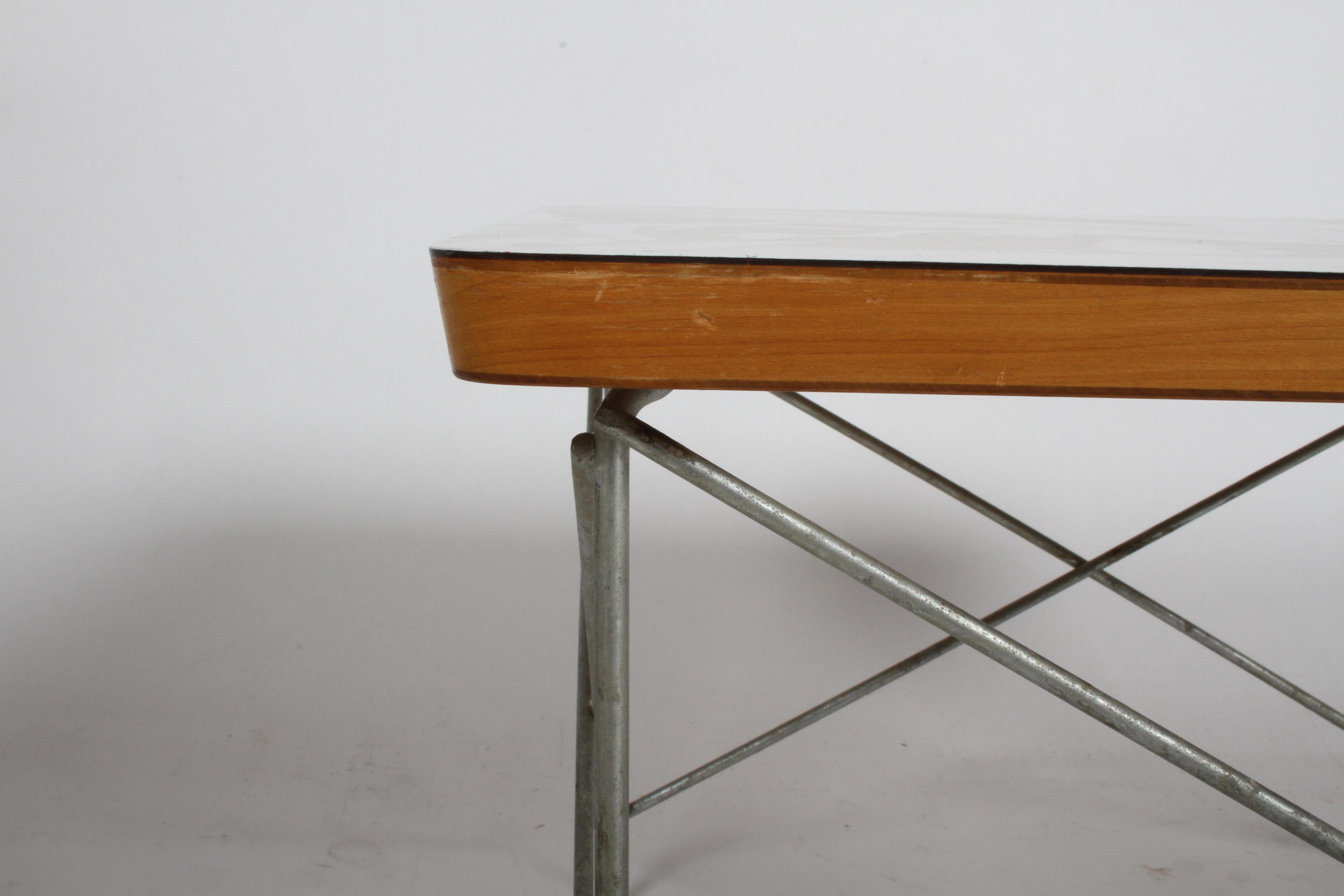 Mid-Century Modern Charles Eames for Herman Miller White Top LTR Tables 2