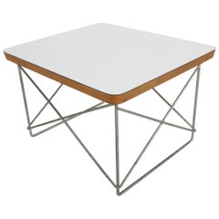 Tables LTR modernes du milieu du siècle Charles Eames pour Herman Miller à plateau blanc