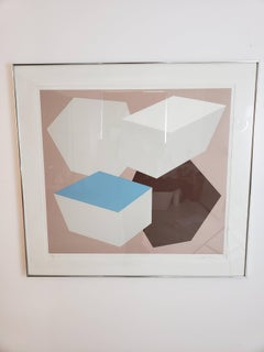 Mid-Century Modern Charles Hinman 1976 Pace Editions Lithograph