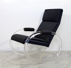 Mid-Century Modern Charles Hollis Jones Hill Mfg Lucite Rocker Rocking Chair