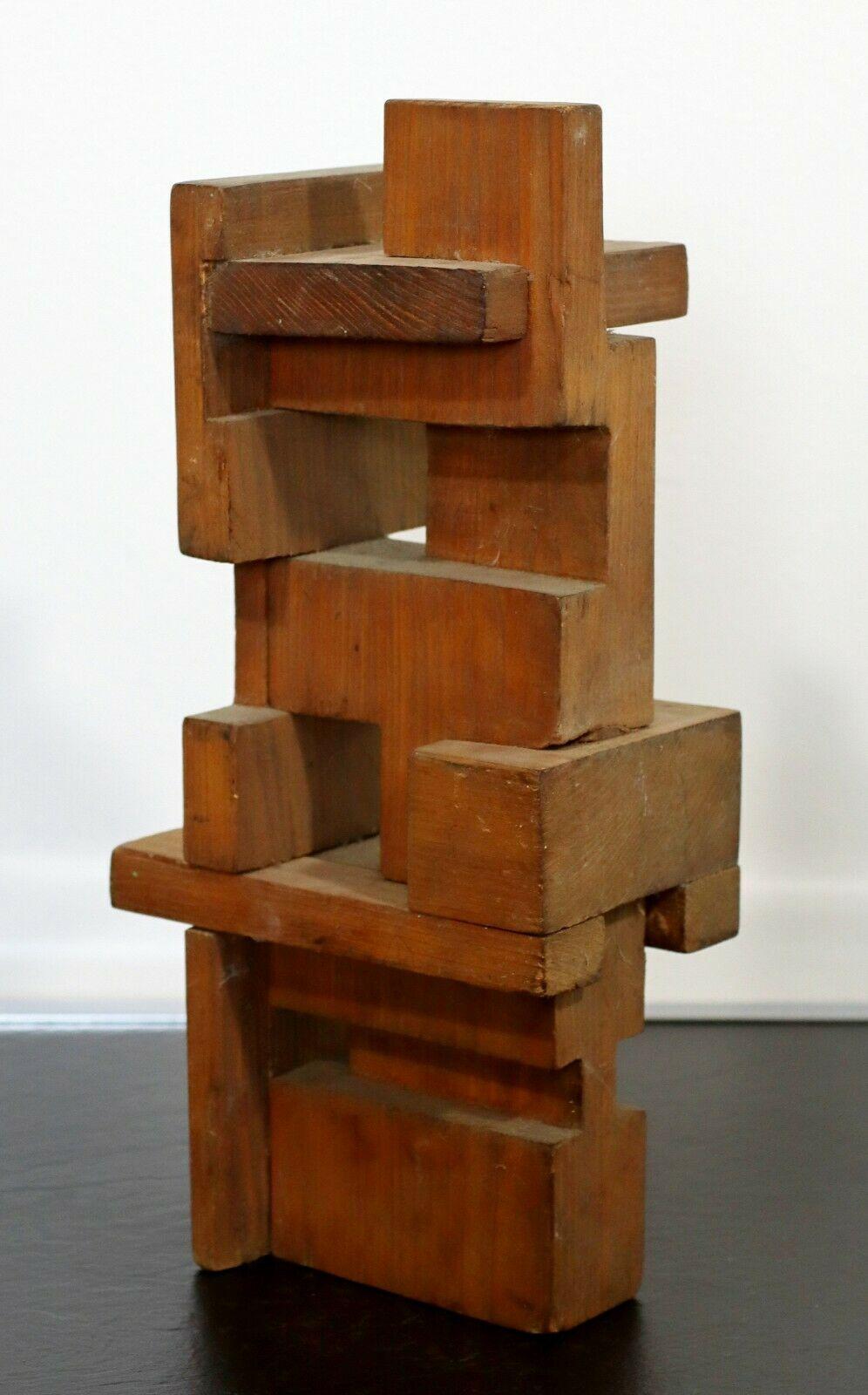20th Century Mid-Century Modern Charles Senseman Cranbrook Constructivism Wood Sculpture