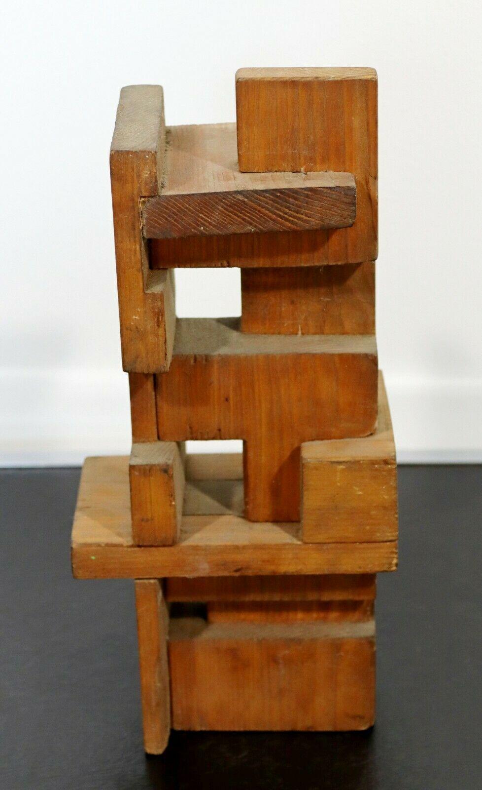 Mid-Century Modern Charles Senseman Cranbrook Constructivism Wood Sculpture 1