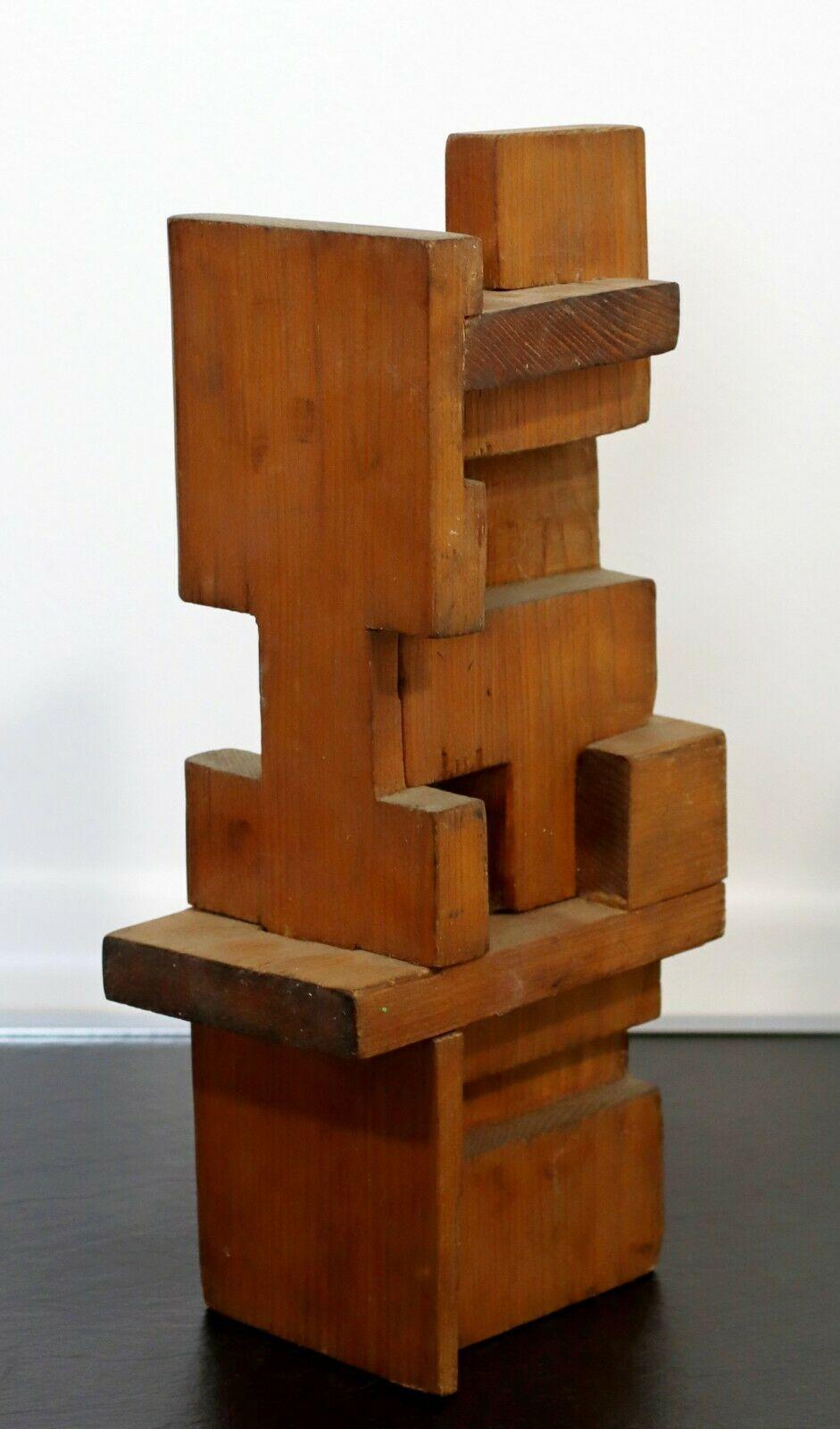 Mid-Century Modern Charles Senseman Cranbrook Constructivism Wood Sculpture 2