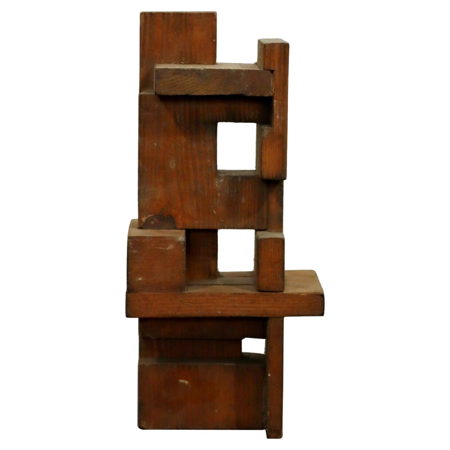 Mid-Century Modern Charles Senseman Cranbrook Constructivism Wood Sculpture