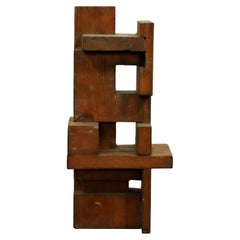 Used Mid-Century Modern Charles Senseman Cranbrook Constructivism Wood Sculpture