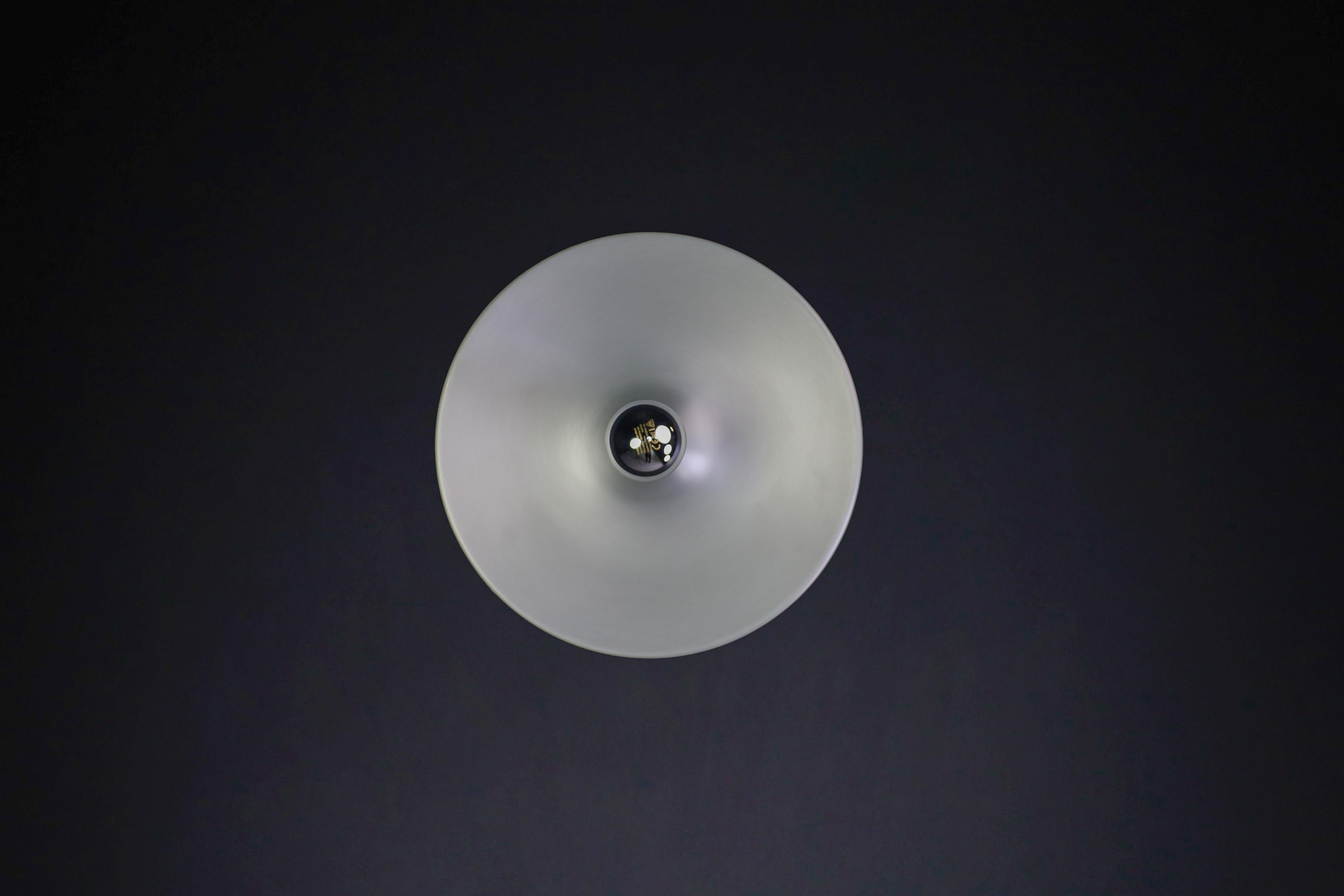 Mid Century Modern Charlotte Perriand Aluminum Disc Wall Lights, Germany 1960s For Sale 7