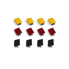 Mid-Century Modern Charlotte Perriand Mod. CP1 Coppia di applique francesi nere