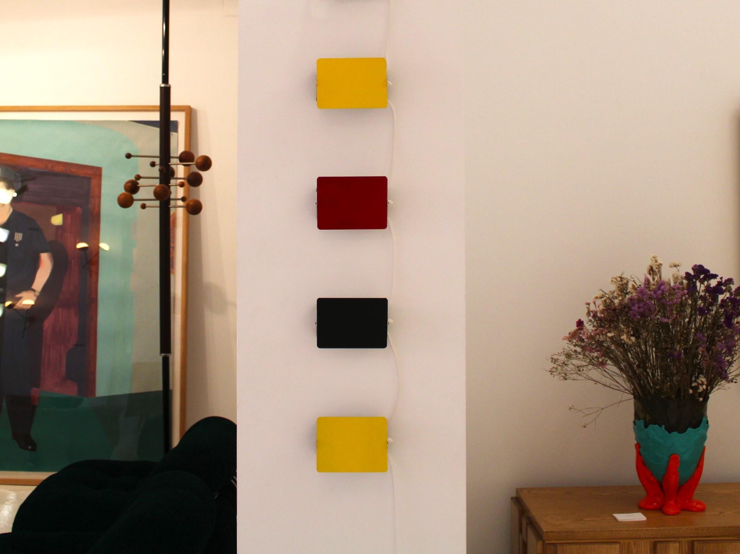 Milieu du XXe siècle Charlotte Perriand Mod. mi-siècle moderne Ensemble de 9 appliques françaises CP1 en vente