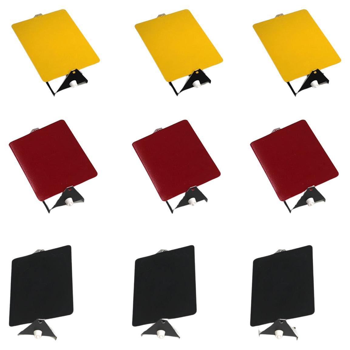 Charlotte Perriand Mod. mi-siècle moderne Ensemble de 9 appliques françaises CP1 en vente