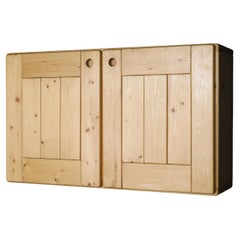 Mid-Century Modern Charlotte Perriand Pine Hanging Cupboard for Les Arcs, France