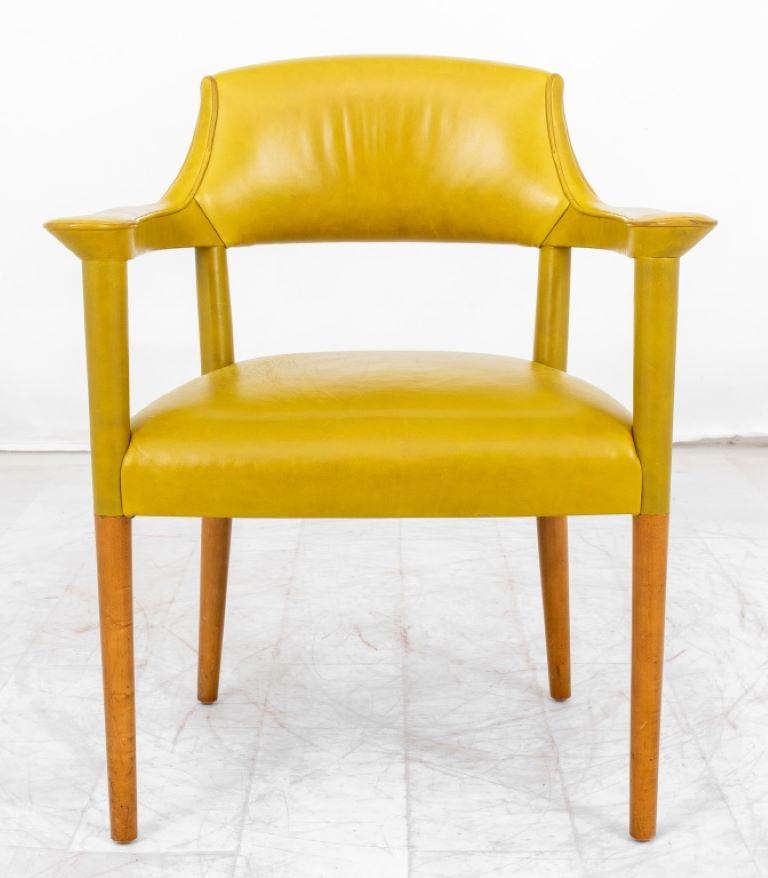 Mid Century Modern Chartreuse Canary Yellow Leather Armchair

Dealer: S138XX