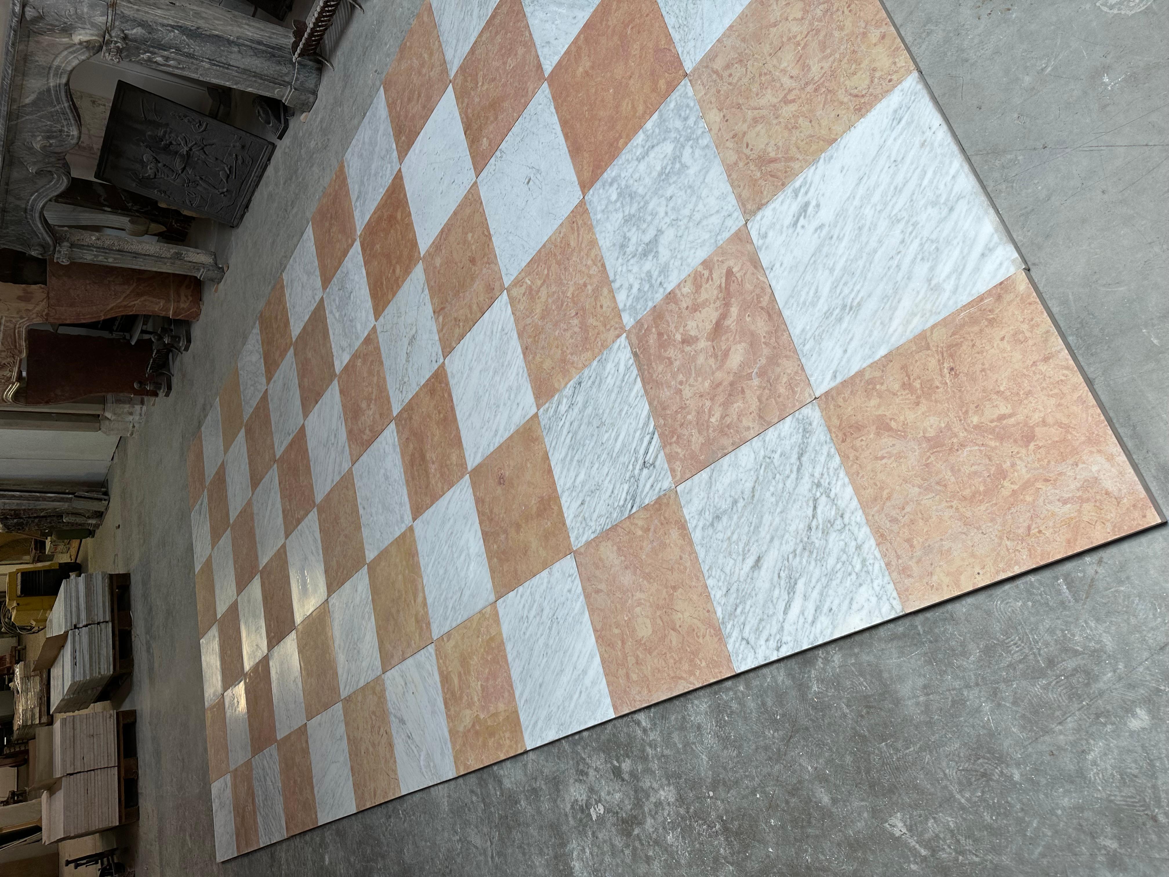 Mid-Century Modern Checkered Flooring For Sale 4