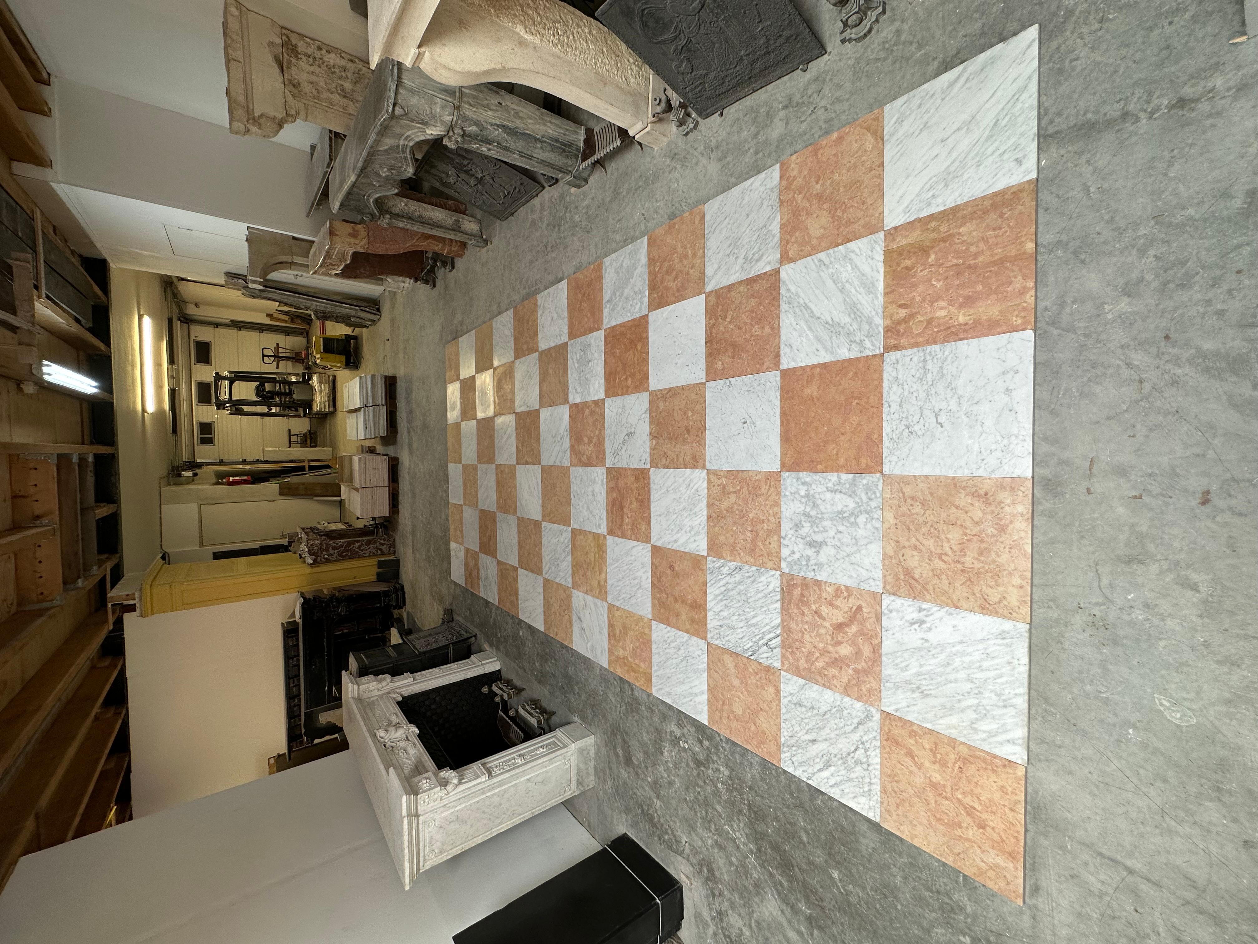 Mid-Century Modern Checkered Flooring For Sale 5