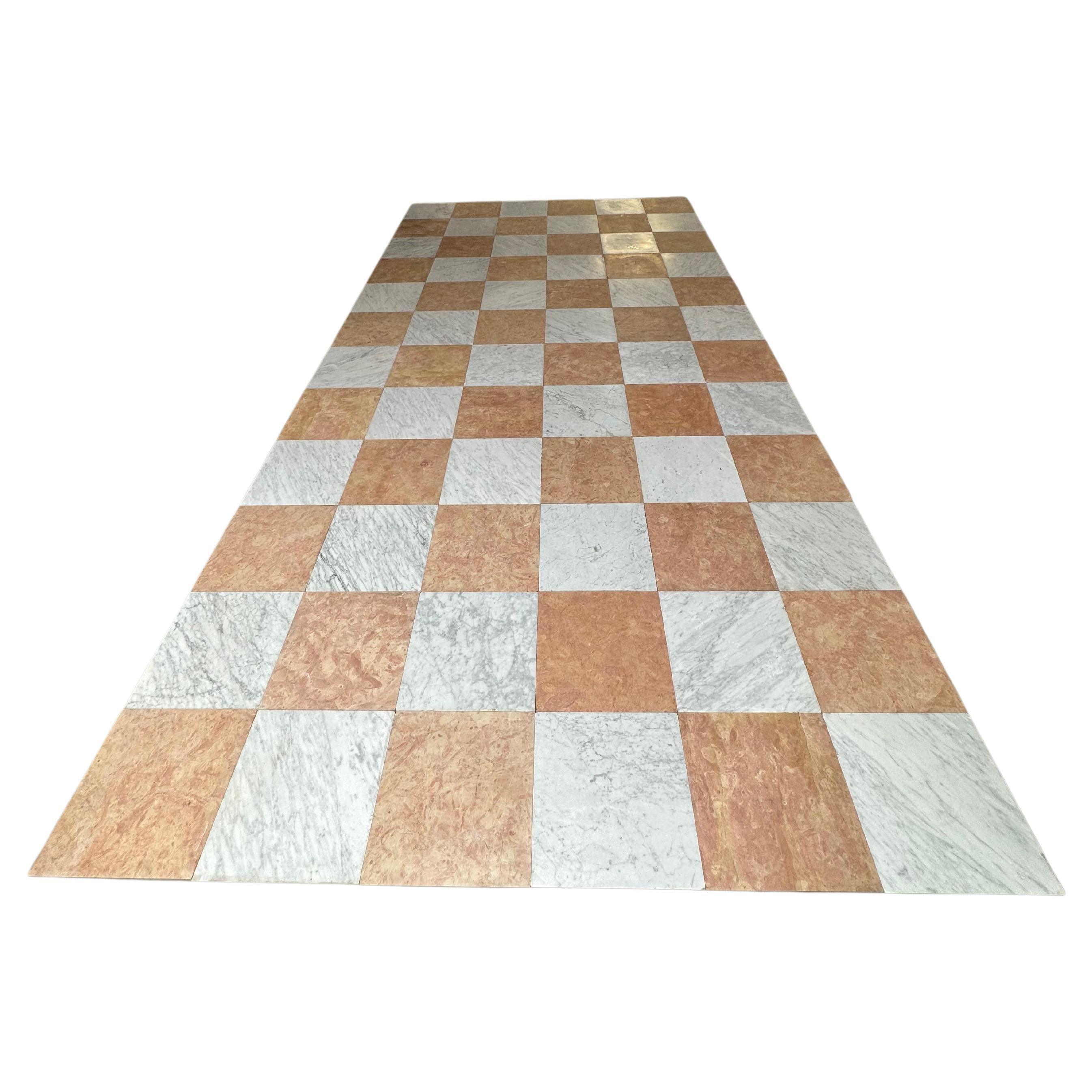 Mid-Century Modern Checkered Flooring For Sale