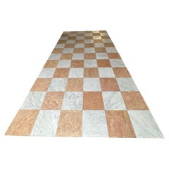 Vintage Mid-Century Modern Checkered Flooring