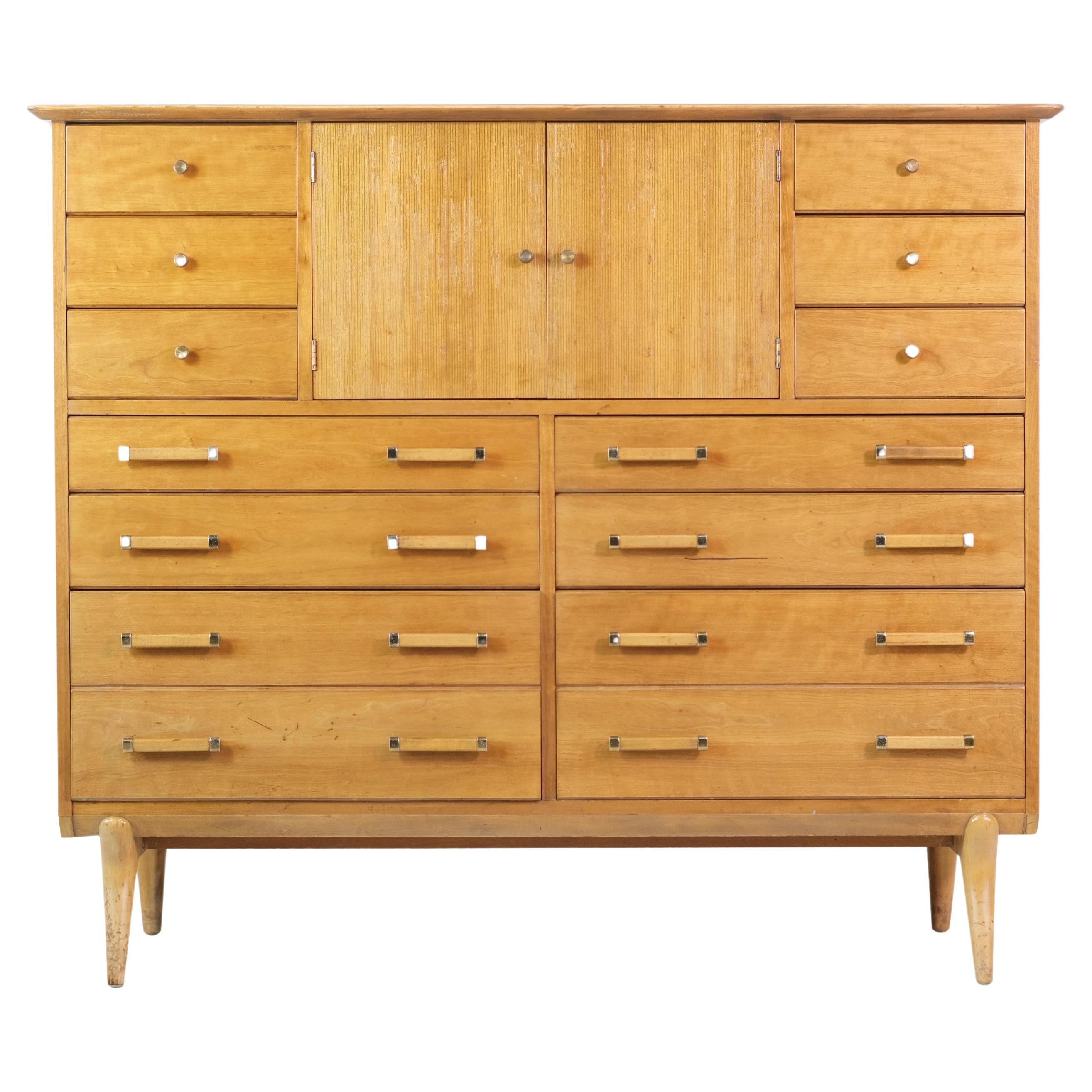 Mid-Century Modern Cherry Dresser Renzo Rutili Designer