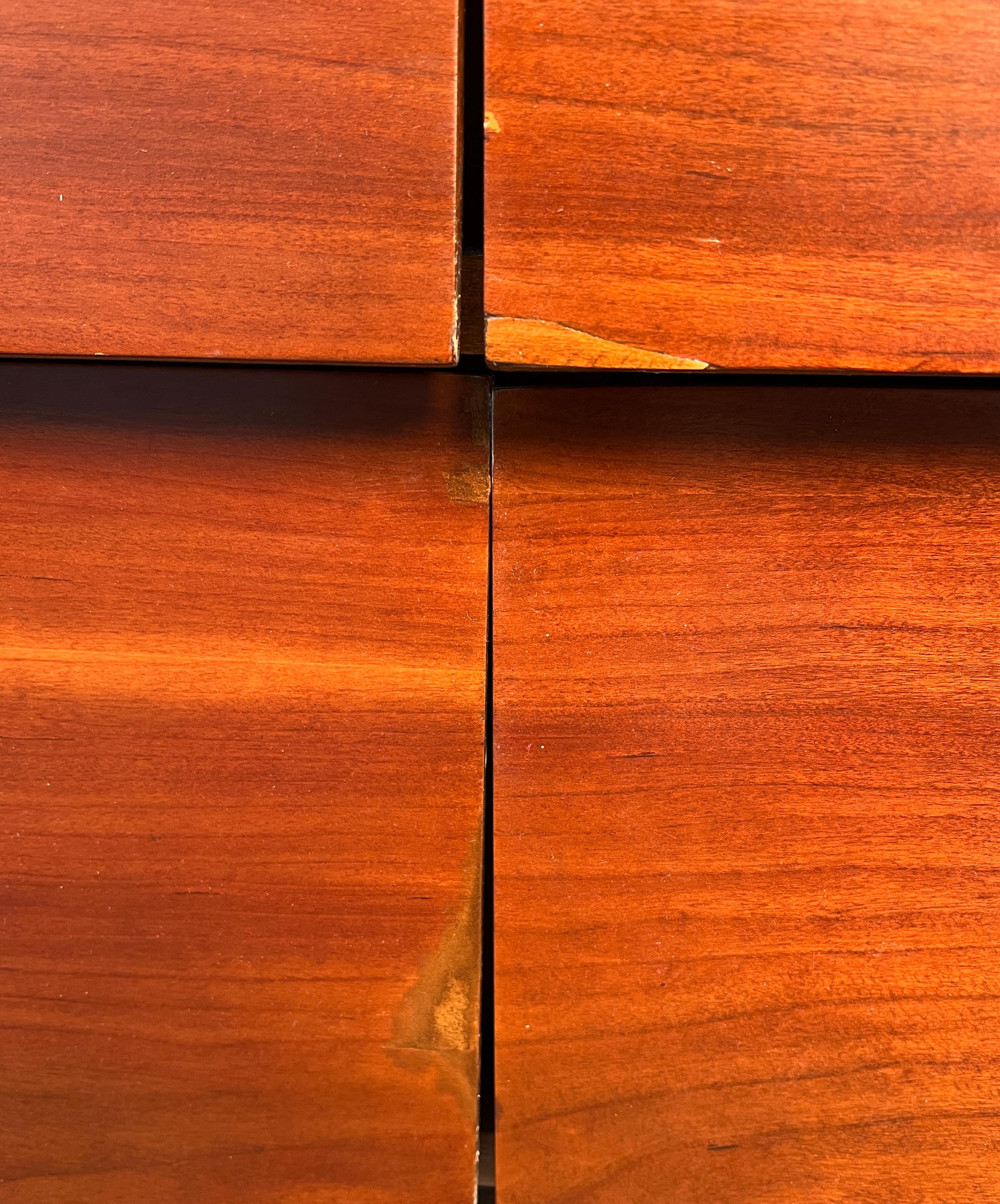 Lowboy in ciliegio di Bassett Furniture, stile metà del secolo scorso in vendita 6