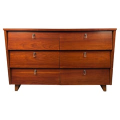 Mid-Century Modern Cherry Lowboy by Bassett Furniture