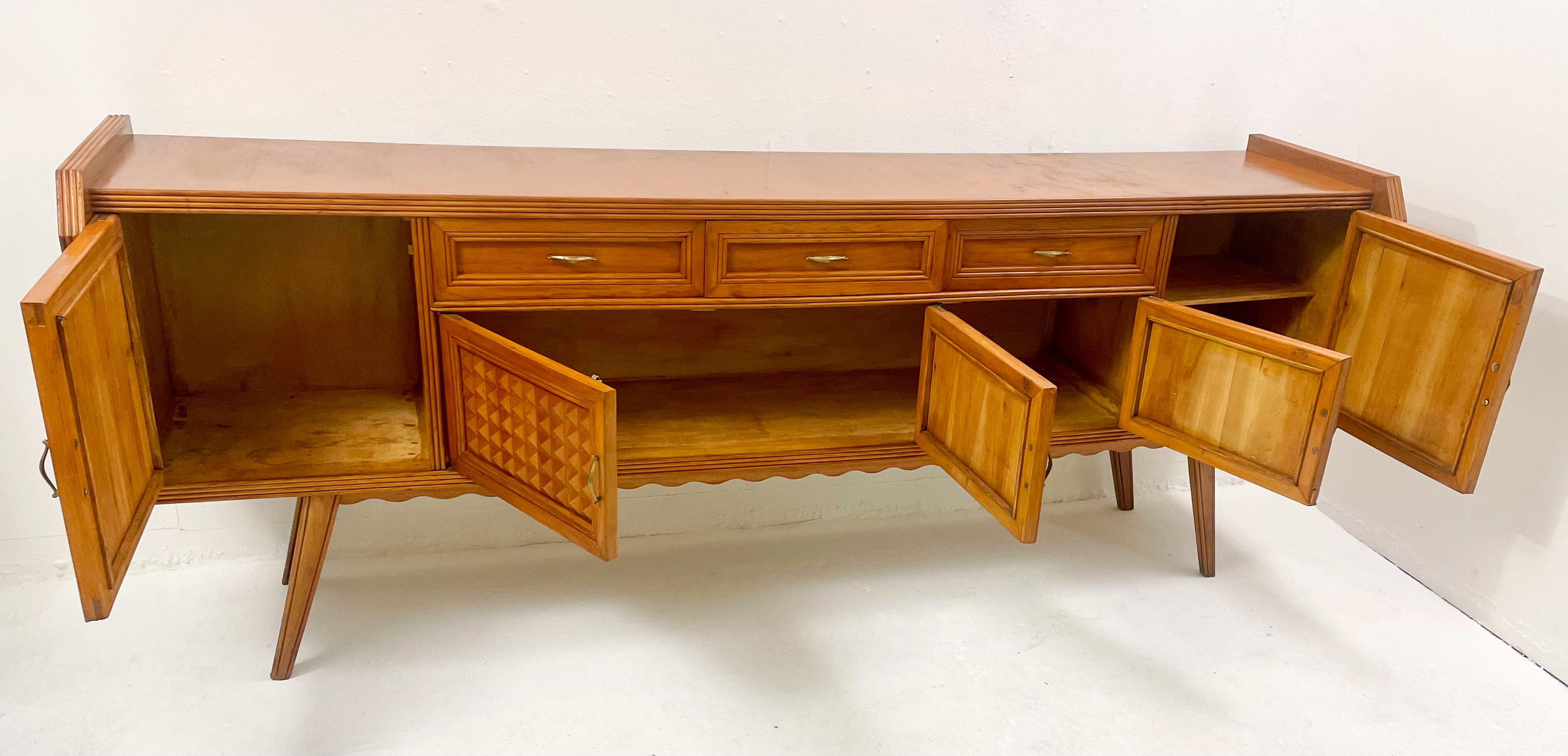 Mid-Century Modern cherry wood sideboard, 1960s.