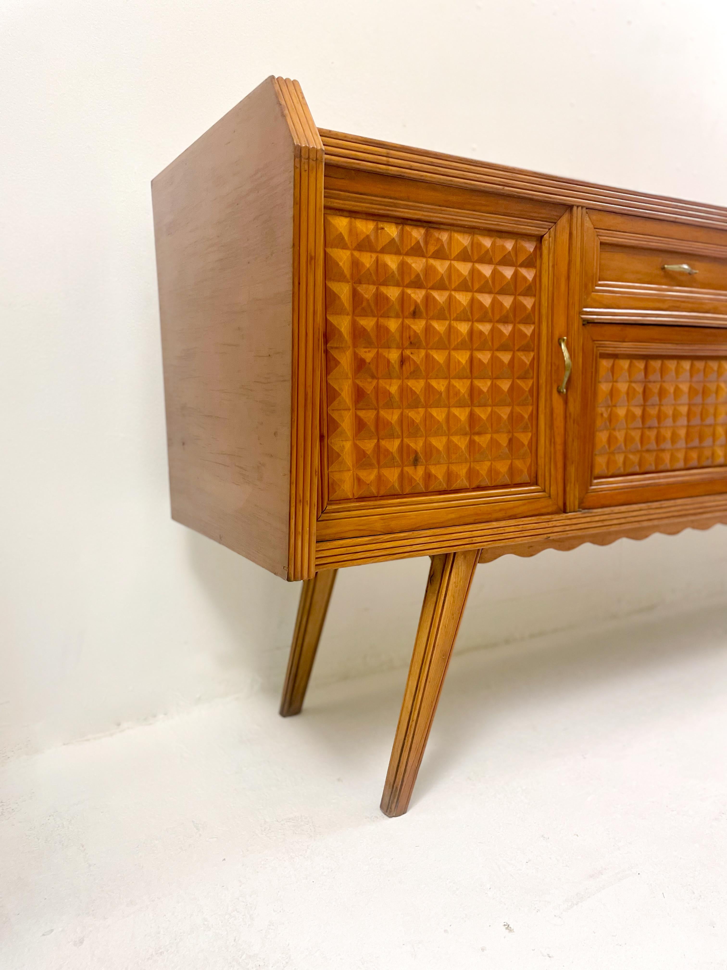 Mid-20th Century Mid-Century Modern Cherry Wood Sideboard, 1960s For Sale