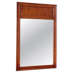 Mid-Century Modern Cherry Wood Wall Hanging Mirror