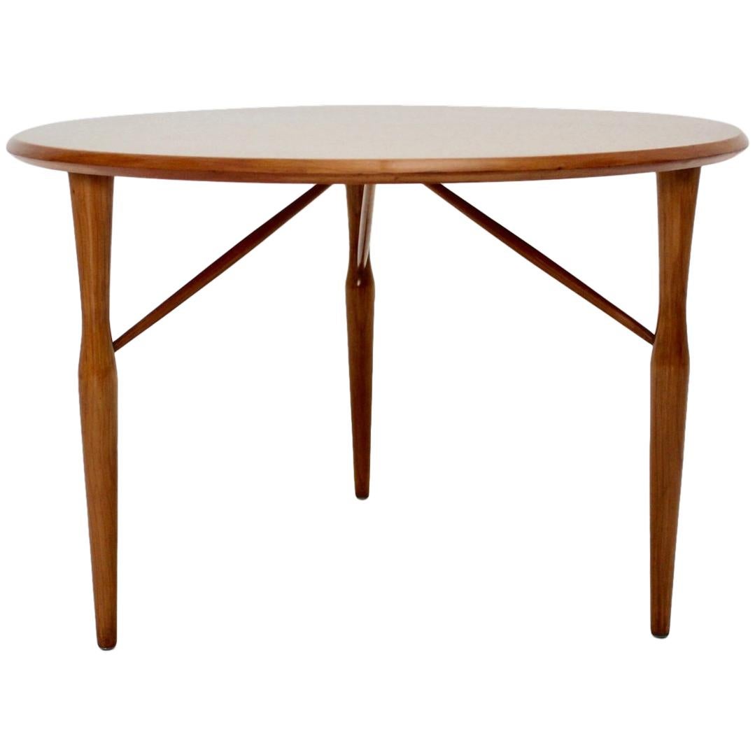 Mid-Century Modern Cherrywood Coffee Table Josef Frank attributed Sweden 1950 For Sale