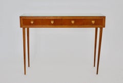 Mid-Century Modern Vintage Cherry Wood Commode Sideboard 1950s Italy