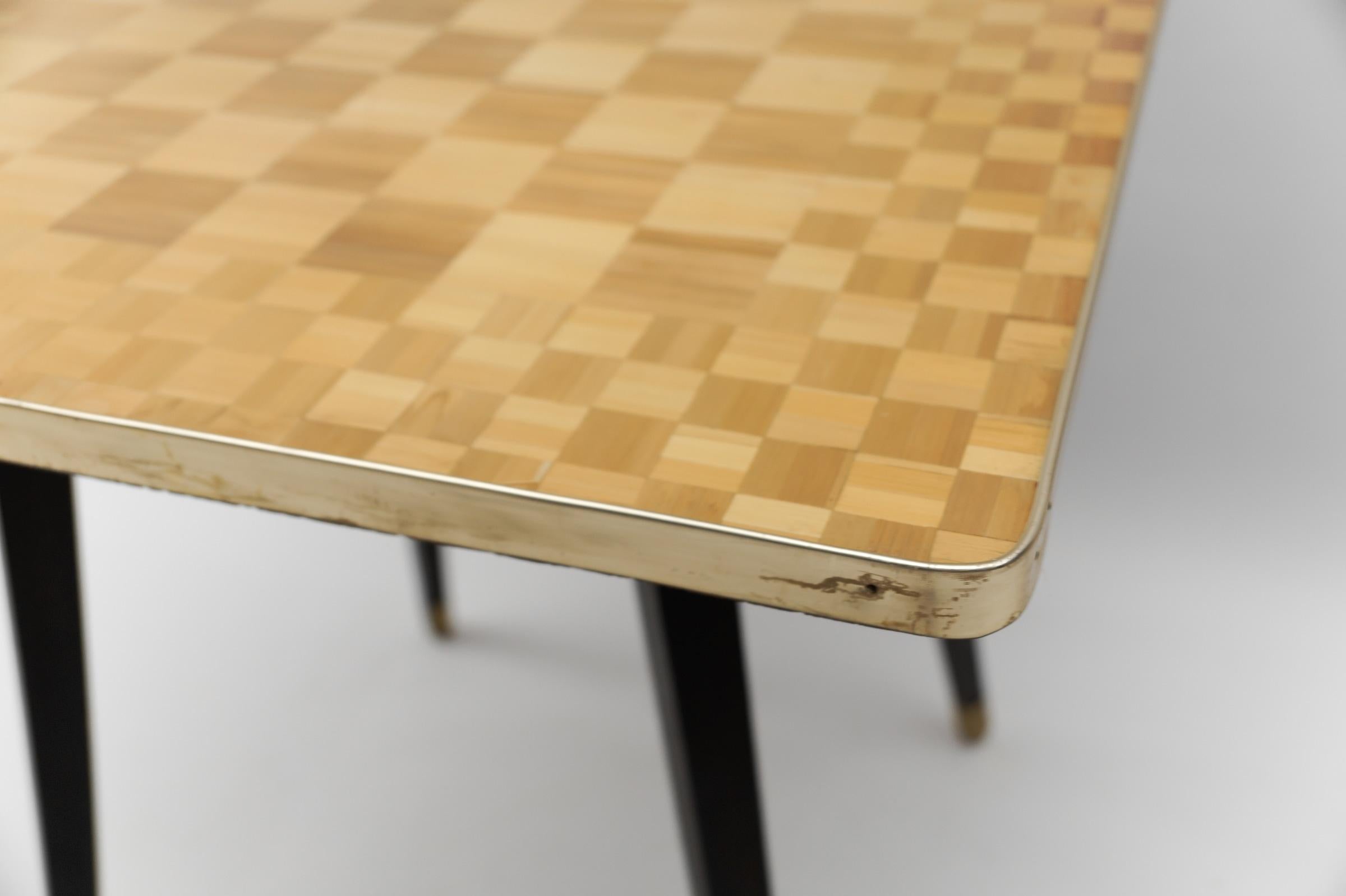 Mid-Century Modern Chess Table, Italy, 1950s For Sale 4