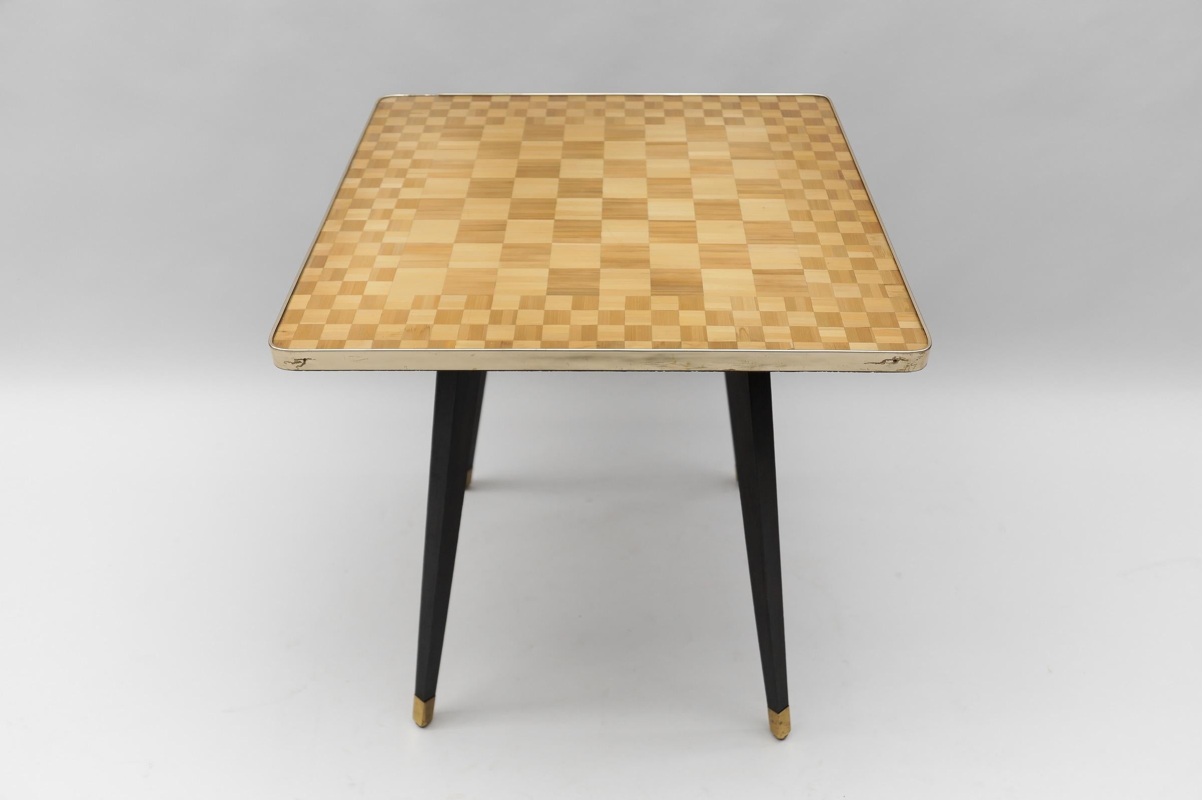 Italian Mid-Century Modern Chess Table, Italy, 1950s For Sale