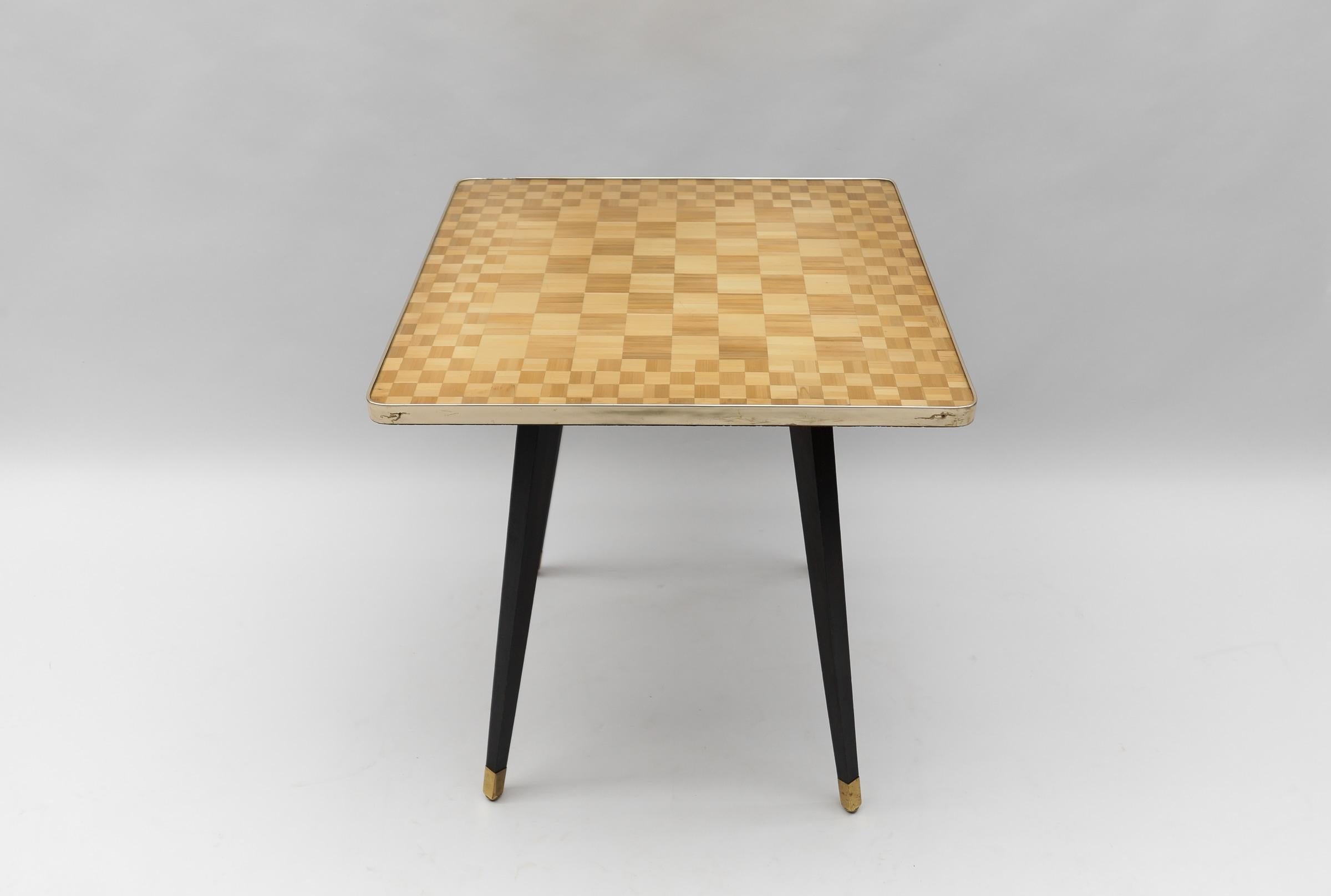 Mid-Century Modern Chess Table, Italy, 1950s In Good Condition For Sale In Nürnberg, Bayern