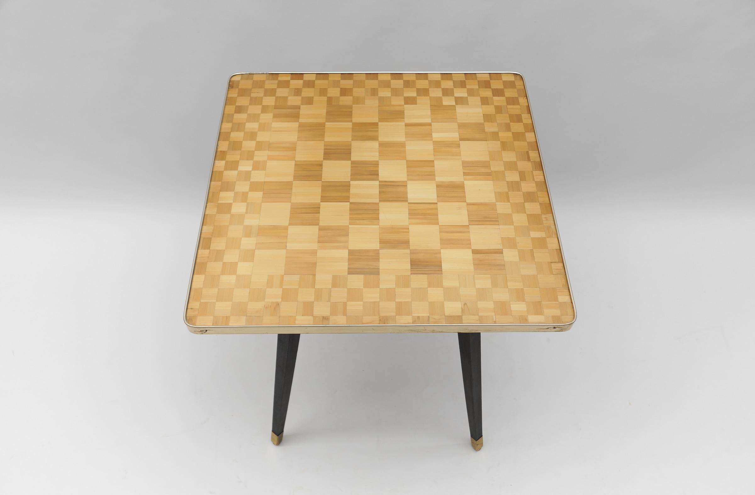 Mid-20th Century Mid-Century Modern Chess Table, Italy, 1950s For Sale