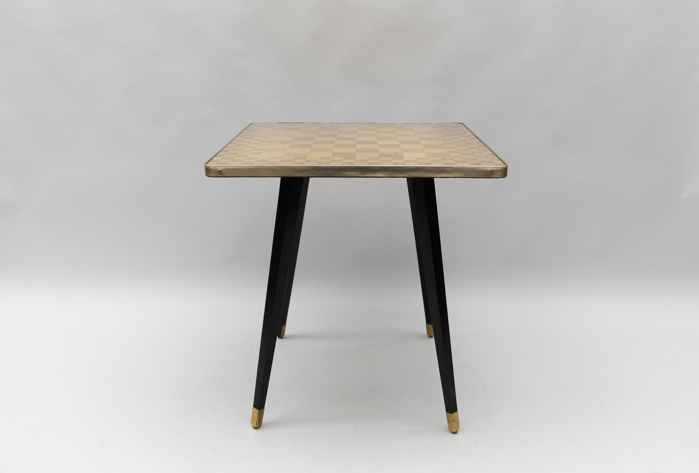 Mid-Century Modern Chess Table, Italy, 1950s For Sale 1